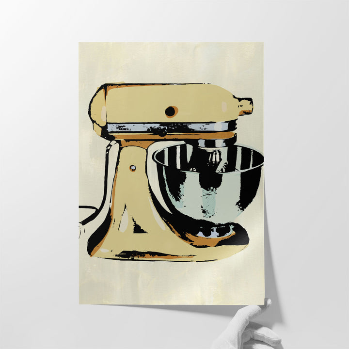Huge Kitchen Artwork – oversized retro mixer focal