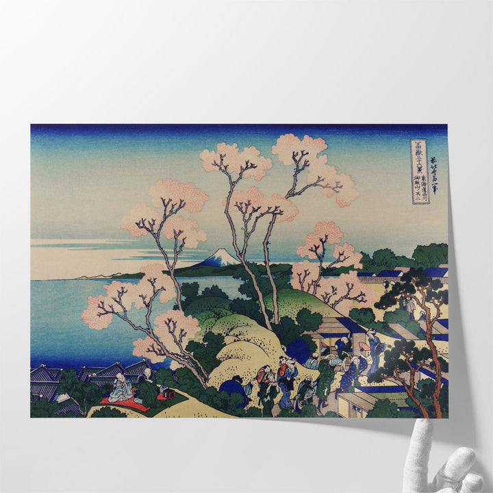 Goten-yama-hill, Shinagawa on the Tokaido (Tokaido Shinagawa Goten-yama no Fuji) - Canvas Print Wall Art