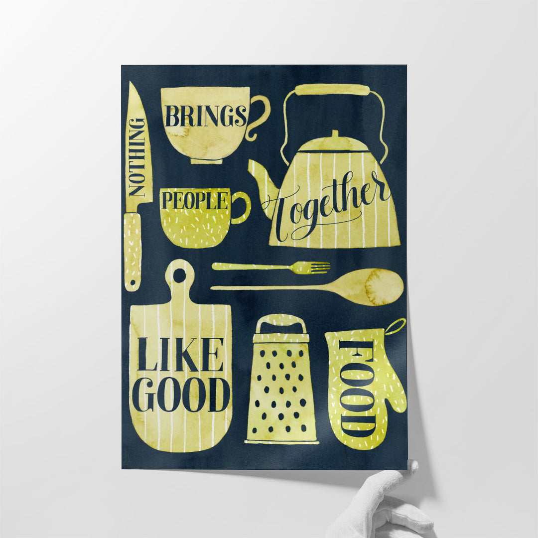 typographic kitchen art – spoons and forks