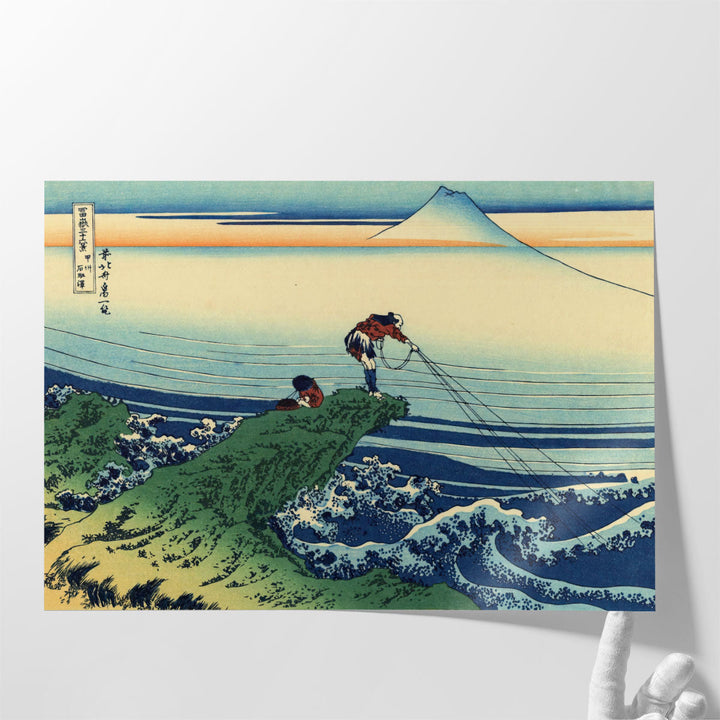 Kajikazawa in Kai Province, from the series  'Thirty-Six Views of Mount Fuji' - Canvas Print Wall Art