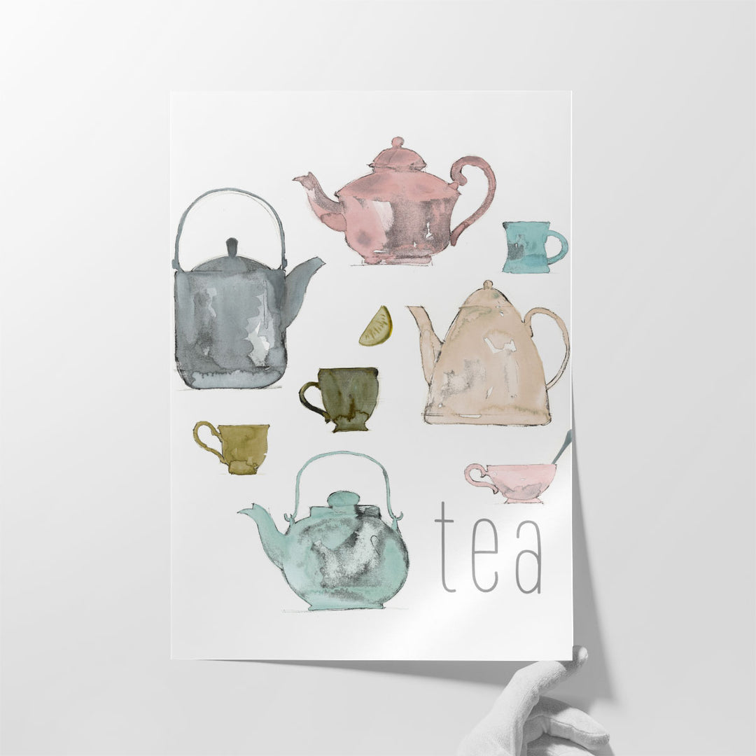 typography wall art – modern tea quote