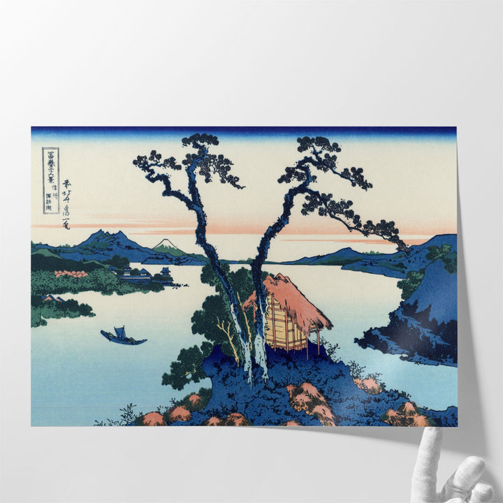 Lake Suwa In The Shinano Province, 1830 - Canvas Print Wall Art
