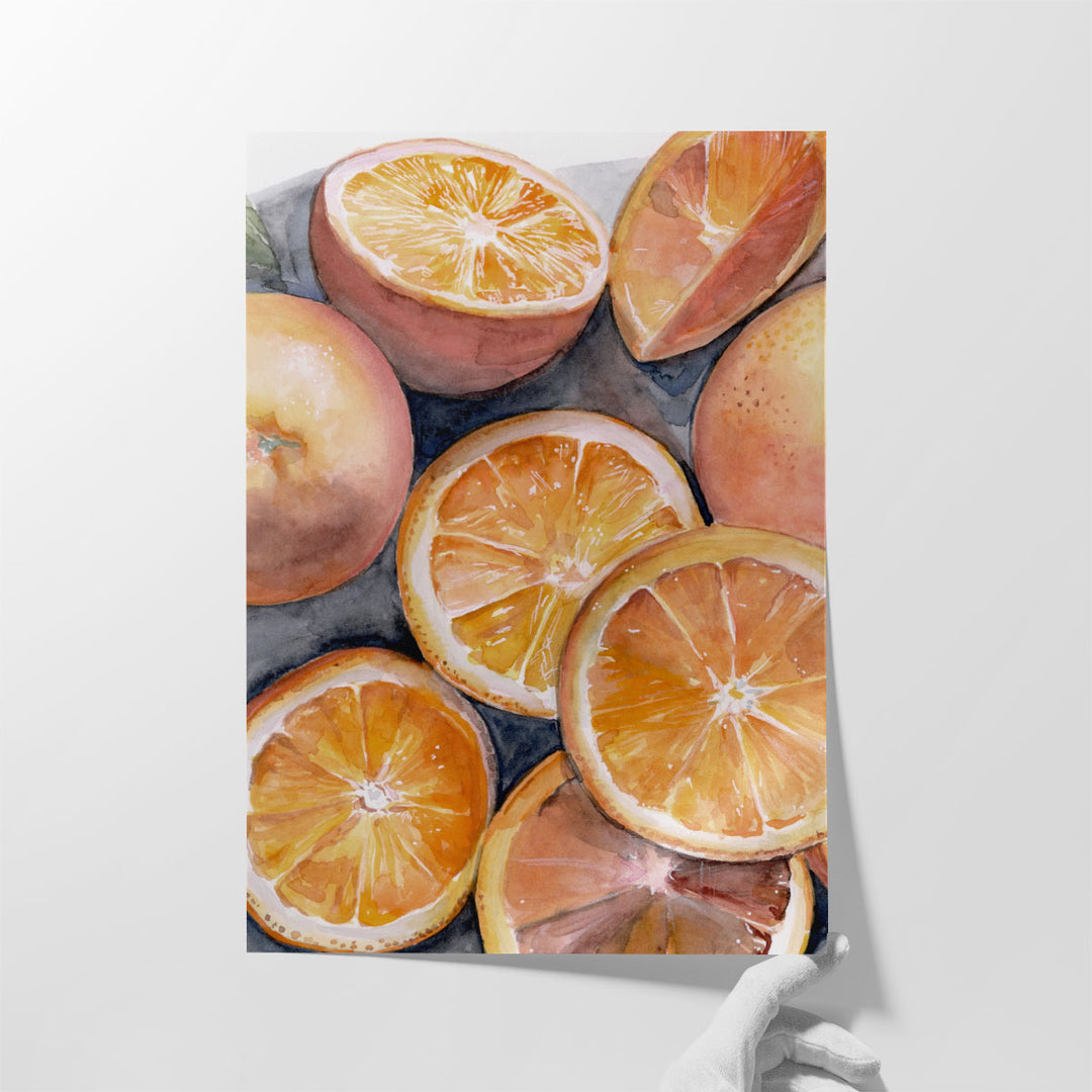 kitchen wall decor – citrus-inspired art