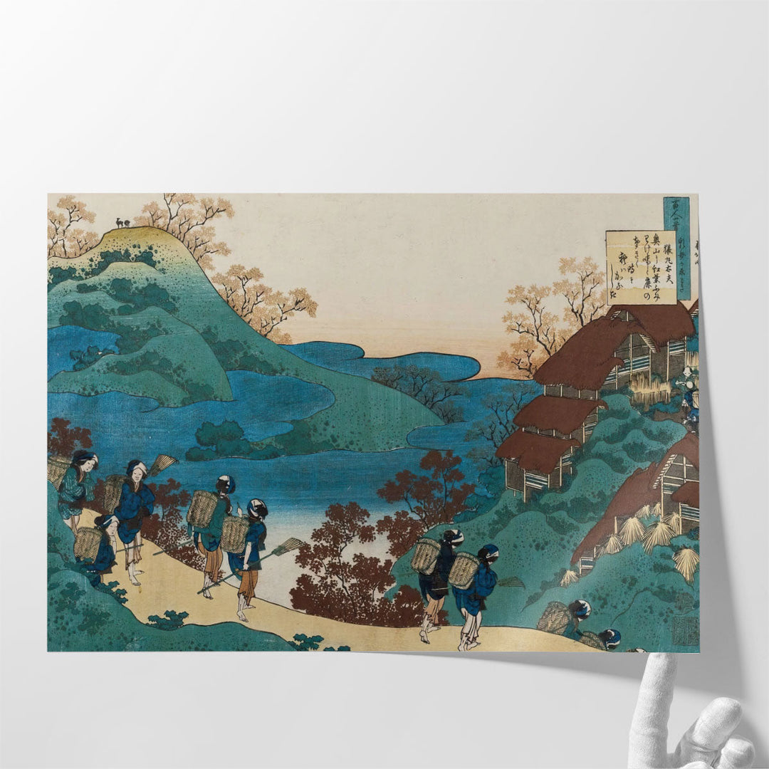 Saramaru Dayu, from the series '100 Poems by 100 Poets Explained by a Nurse', 1835 - Canvas Print Wall Art