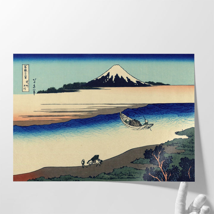 Tama River in the Musashi Province - Canvas Print Wall Art