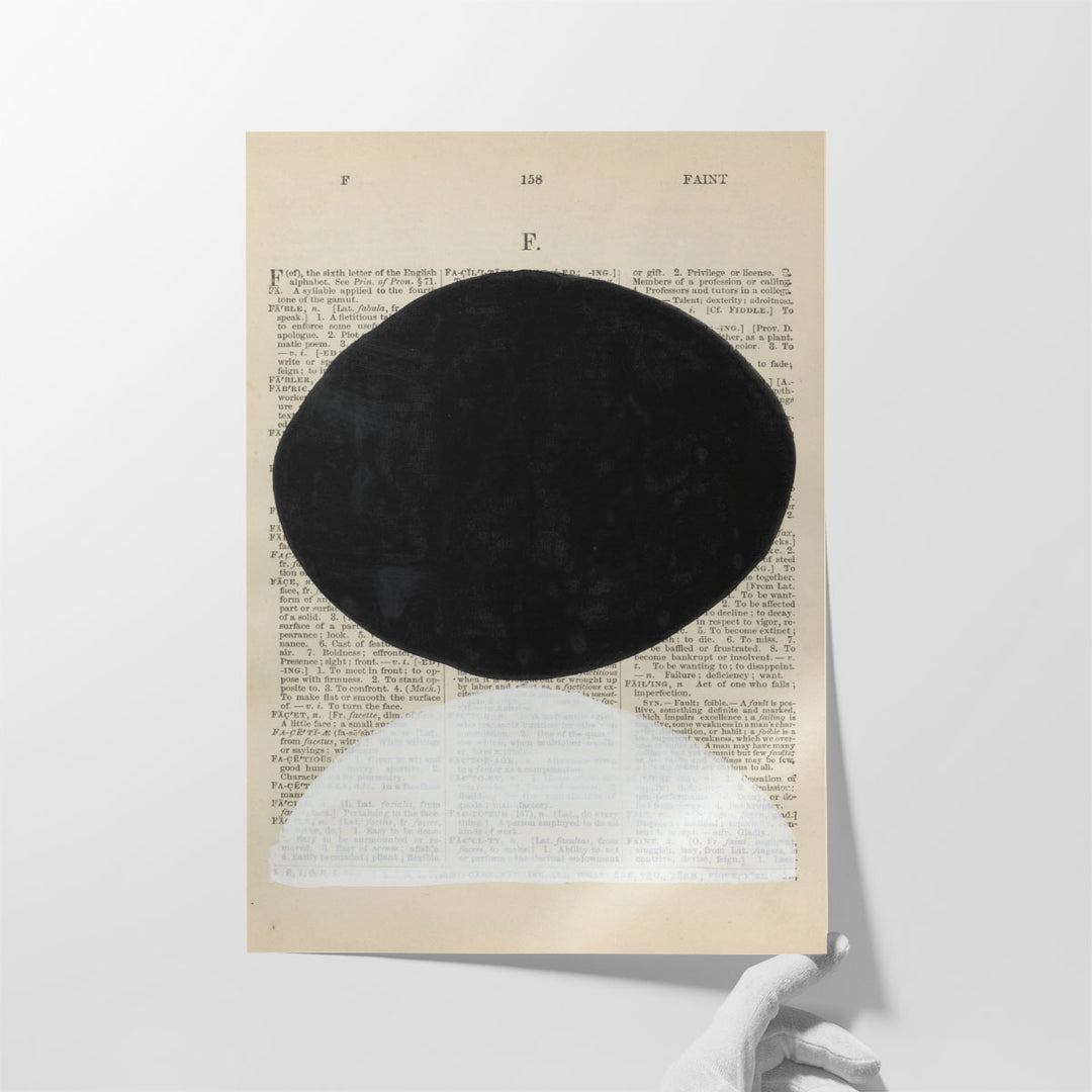 Big Typography Wall Art for Entryway – large modern print with bold shapes