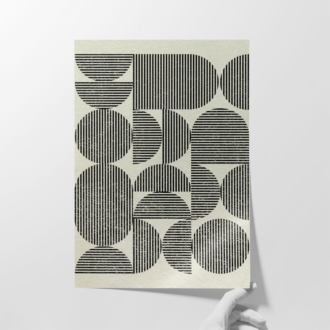Hallway artwork with intricate abstract design