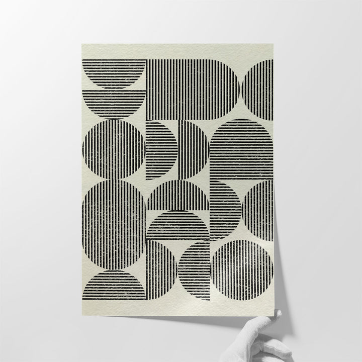 Hallway artwork with intricate abstract design