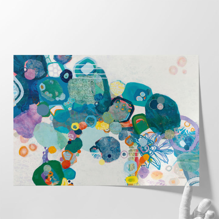 36×24 Watercolor Wall Art living room focal