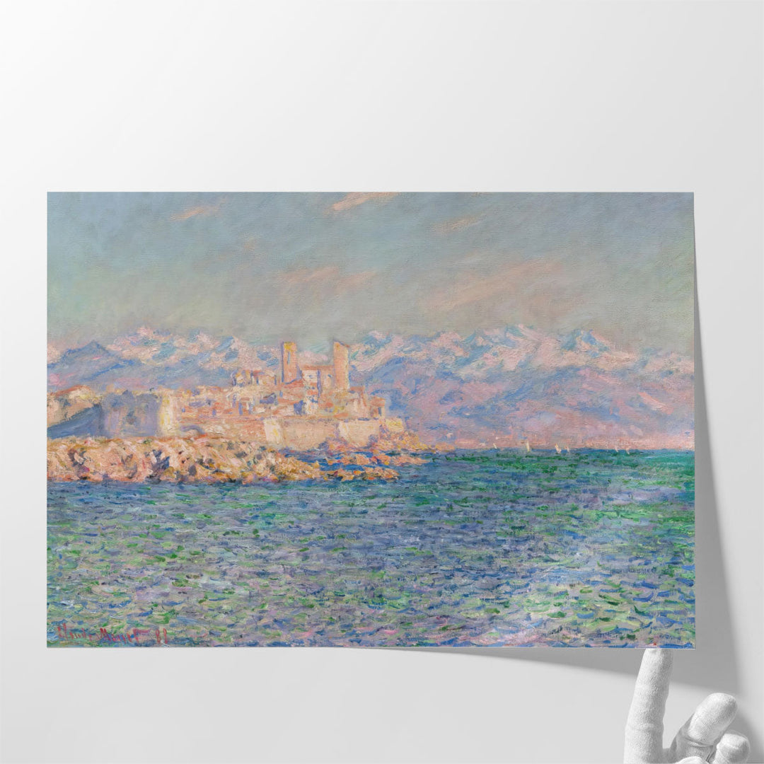 Impressionist Architecture Artwork for Living Room – fortress silhouette brushstrokes