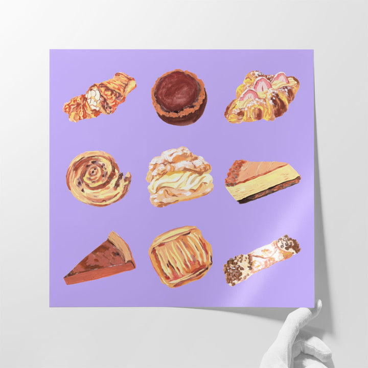 restaurant wall decor – neutral dessert motif