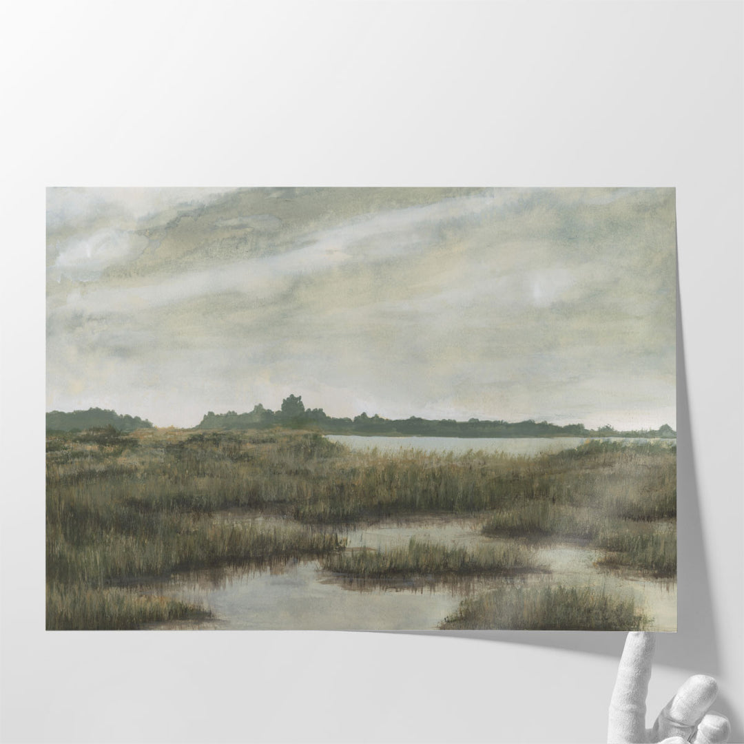 Scenic wall art for farmhouse with soft, neutral tones