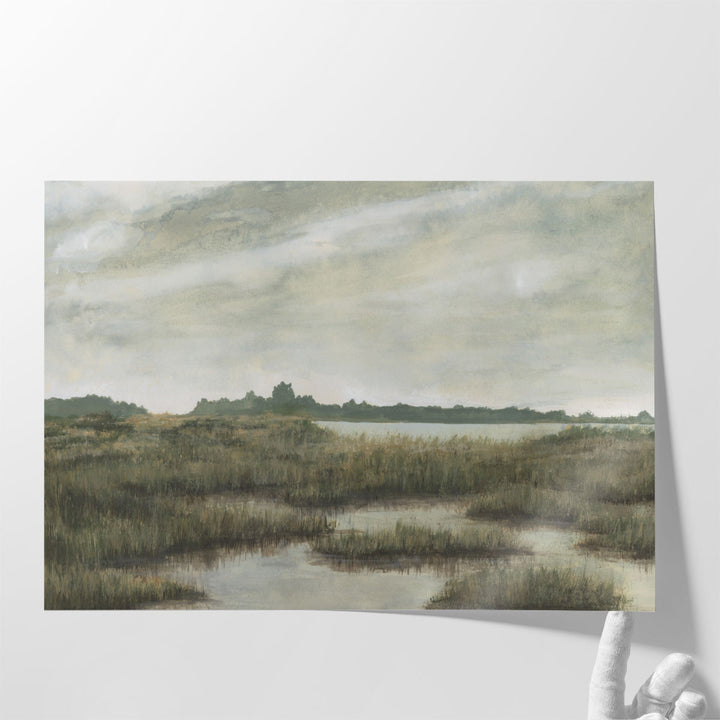 Scenic wall art for farmhouse with soft, neutral tones