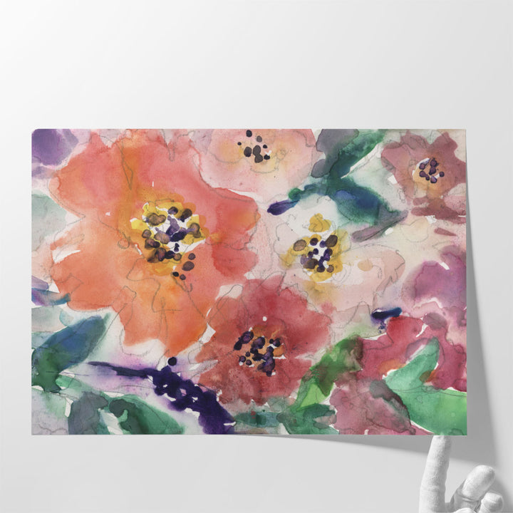 Floral Glamorous II - Canvas Print Wall Art