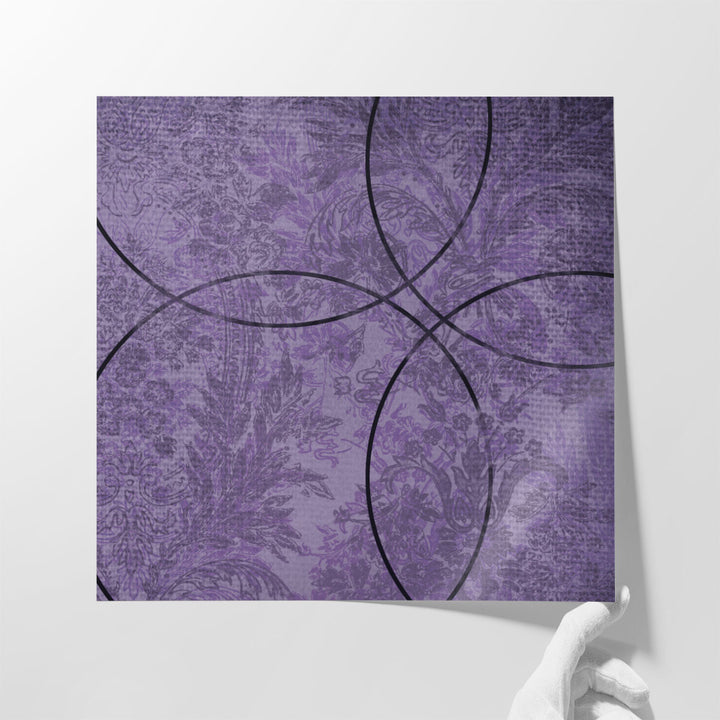 Vibrant Purple Square - Canvas Print Wall Art