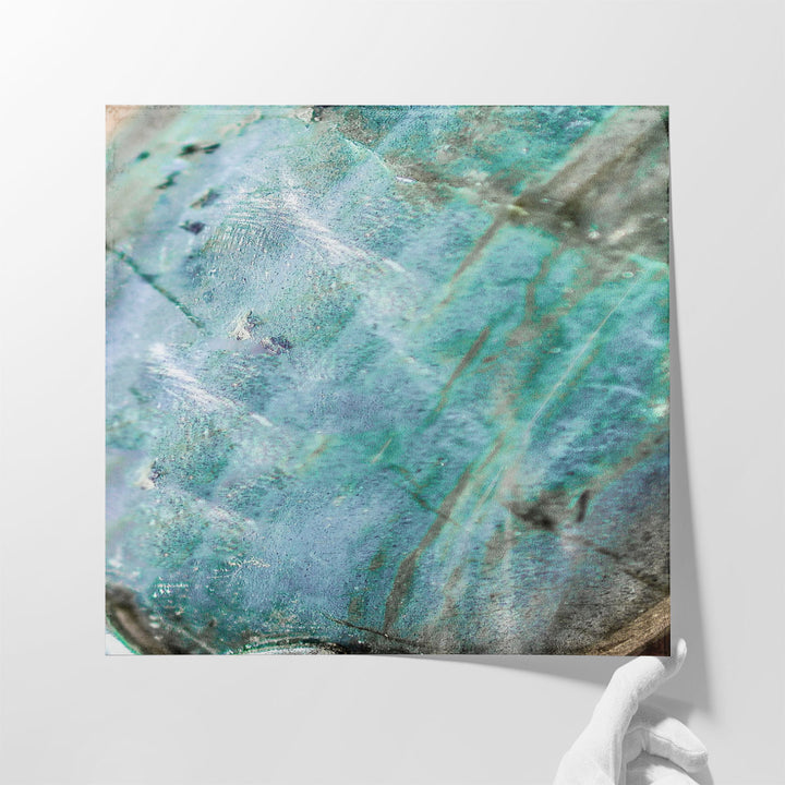 Teal Gem 1 - Canvas Print Wall Art