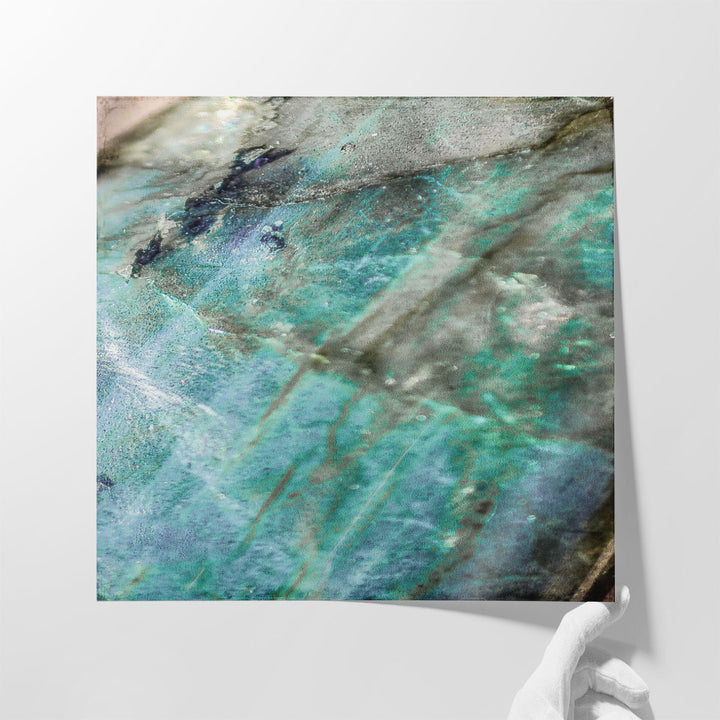 Teal Gem 2 - Canvas Print Wall Art