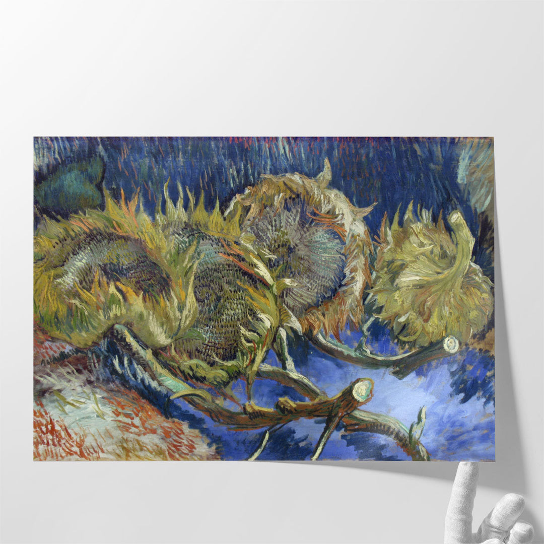 Four Withered Sunflowers, 1887 - Canvas Print Wall Art