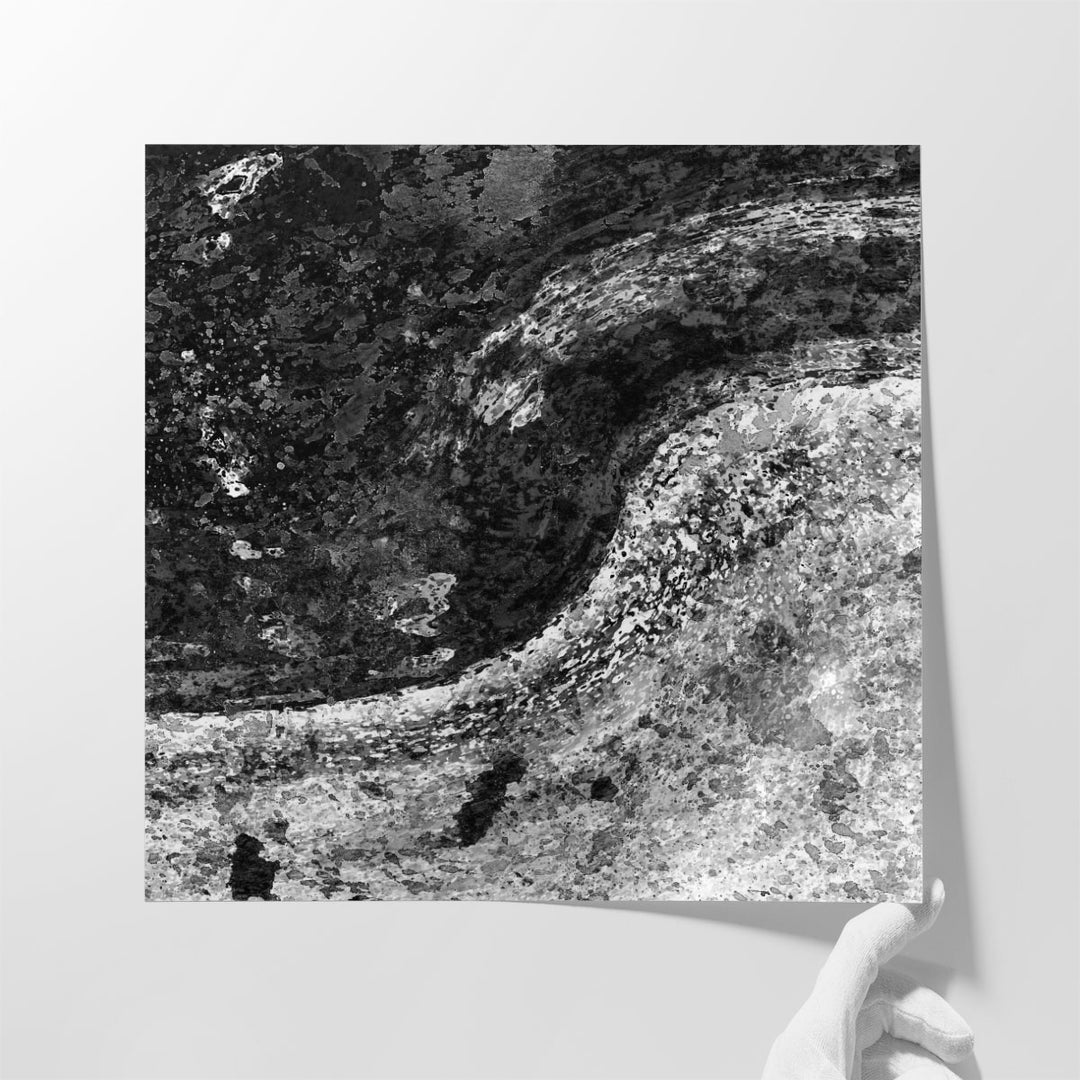 Black And White River - Canvas Print Wall Art