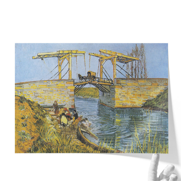 The Langlois Bridge at Arles with Women Washing, 1888 - Canvas Print Wall Art