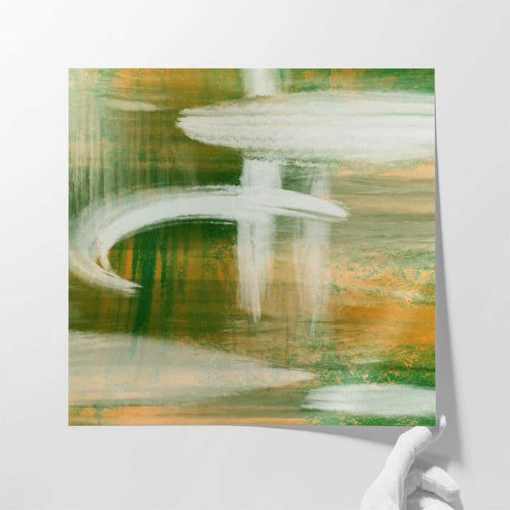 Hallway print featuring minimalist abstract design