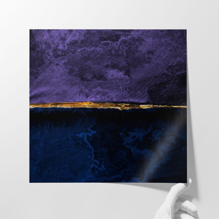 Minimalist wall art navy blue simplicity