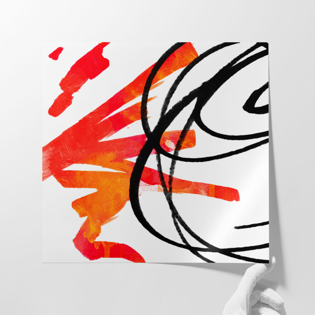 Oversized Abstract Wall Art for Hallway focal piece