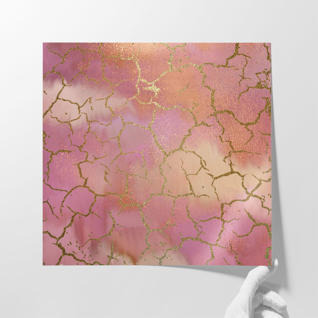 Bedroom wall decor with soft pink tones