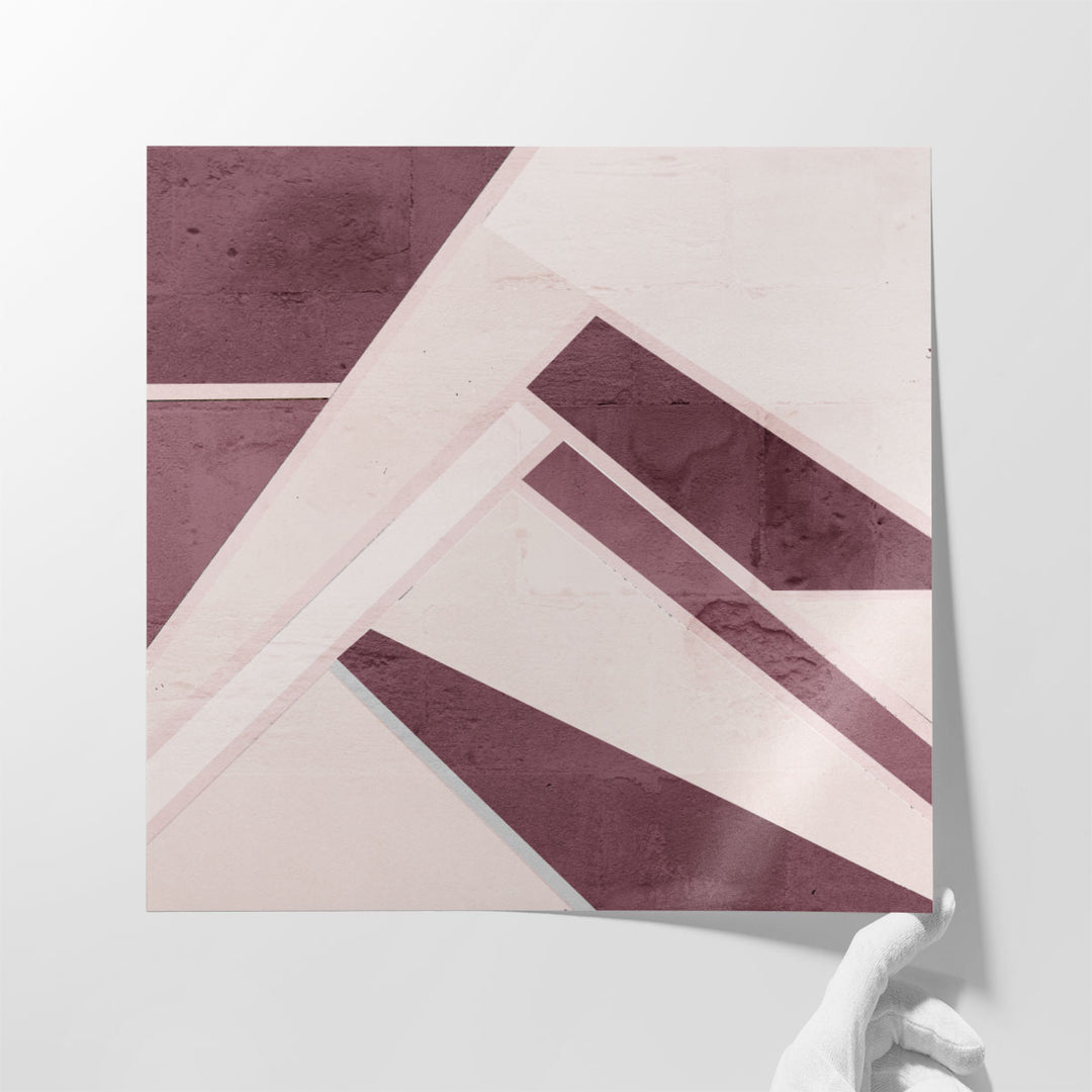 Plum Geo - Canvas Print Wall Art