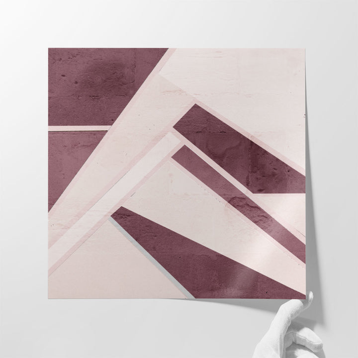 Plum Geo - Canvas Print Wall Art