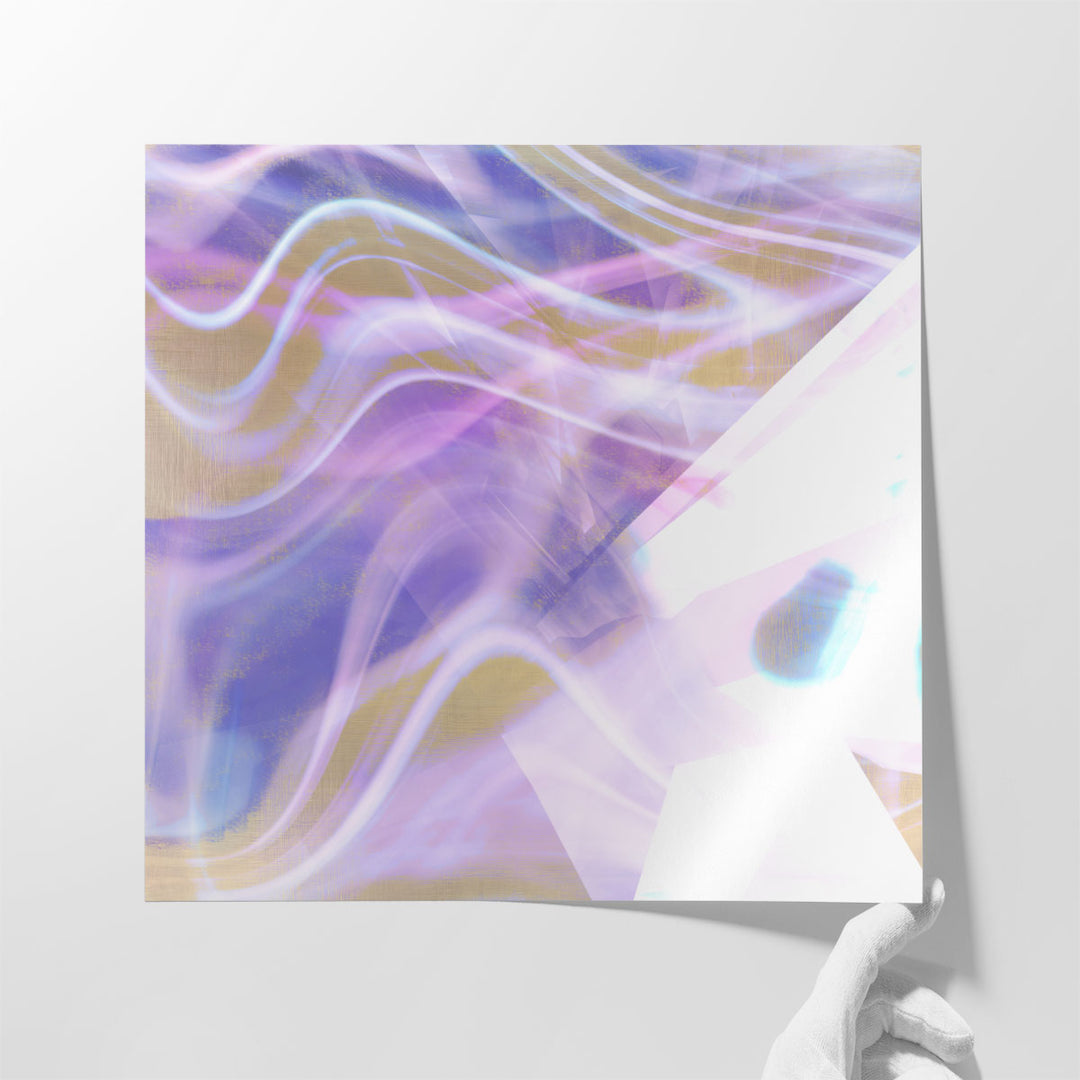 40×40 purple wall art large statement