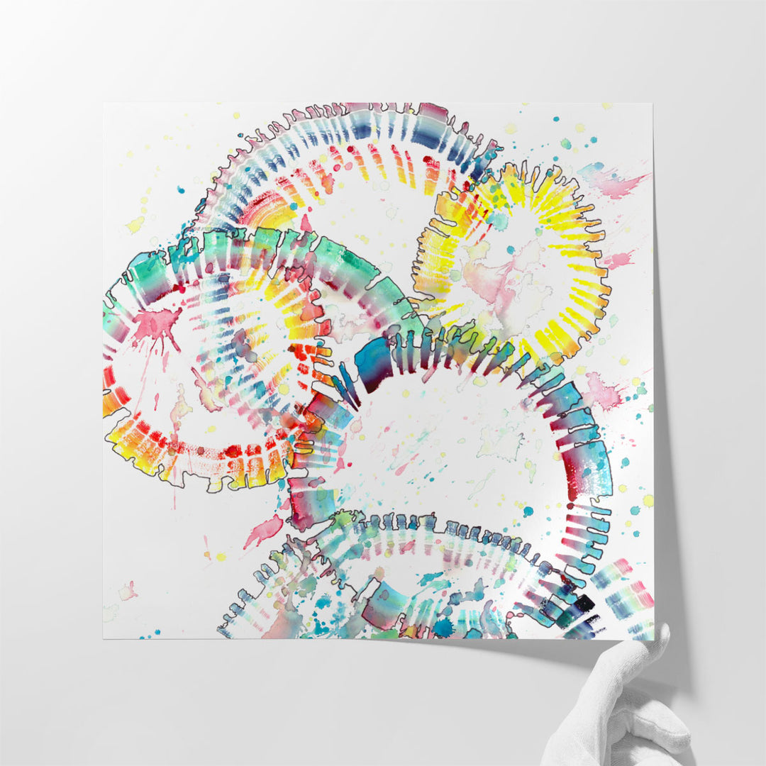 Rainbow Burst - Canvas Print Wall Art