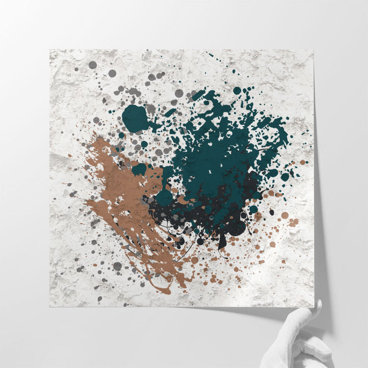 Splatter Square 2 - Canvas Print Wall Art