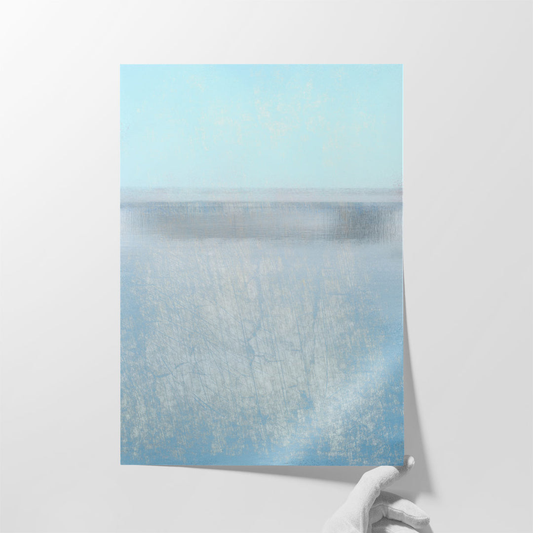 Hallway wall decor with abstract art