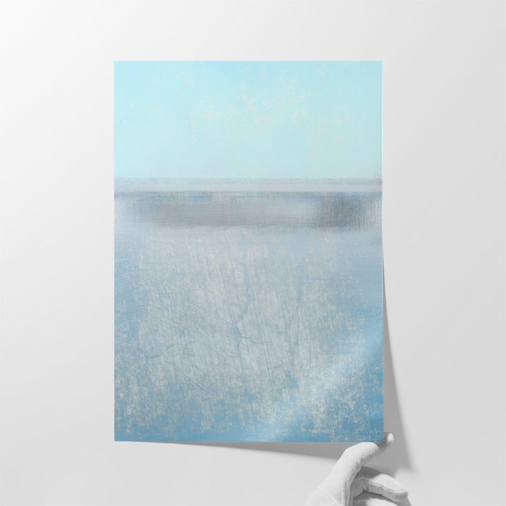 Hallway wall decor with abstract art