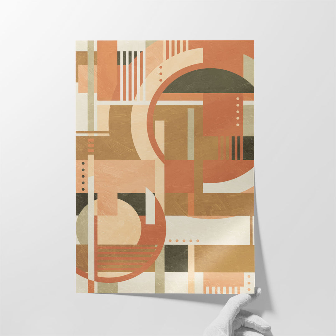 Geo Puzzle Boho Style - Canvas Print Wall Art
