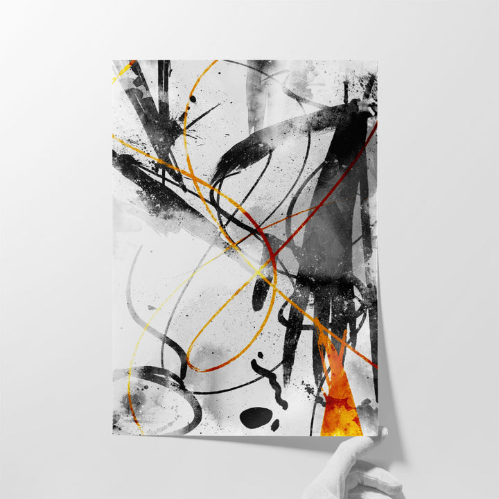 hallway artwork guides guests with minimalist style