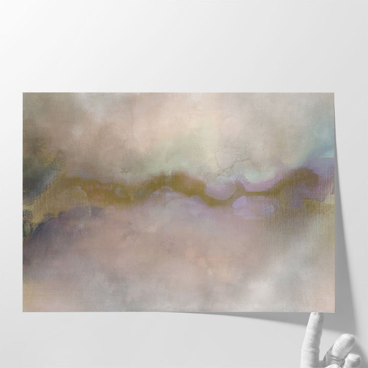 Hallway prints in soft abstract style