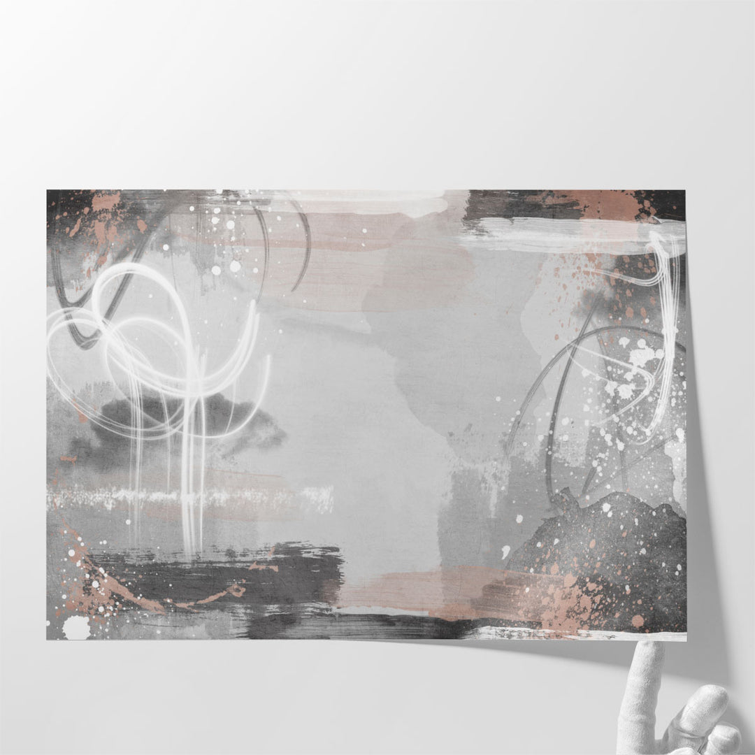 Grey tone abstract for bedroom walls