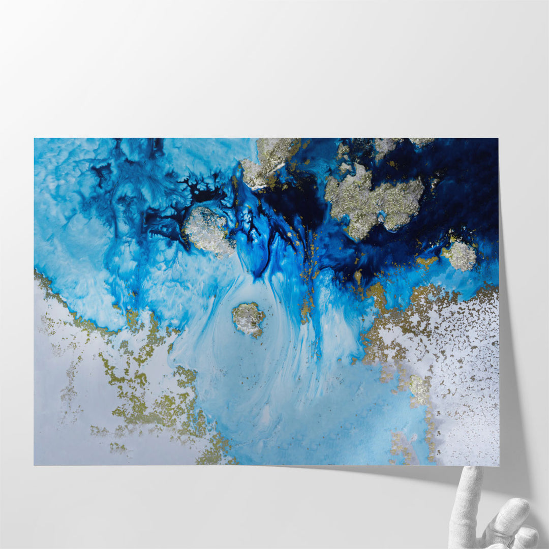 Bathroom paintings with soft abstract style