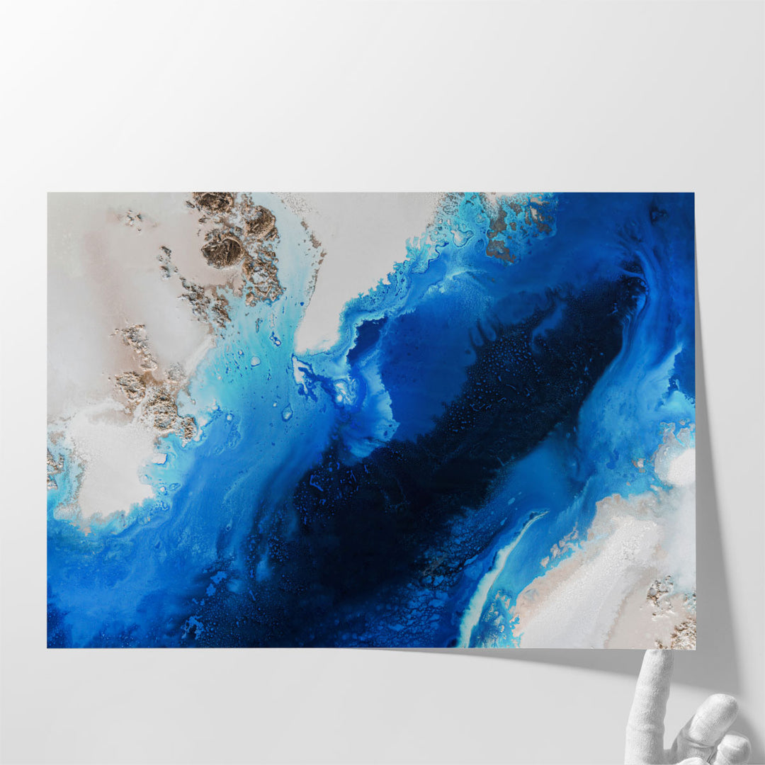 Sapphire Depths - Canvas Print Wall Art