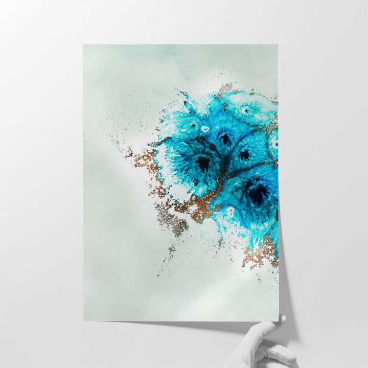 Living room art in abstract style