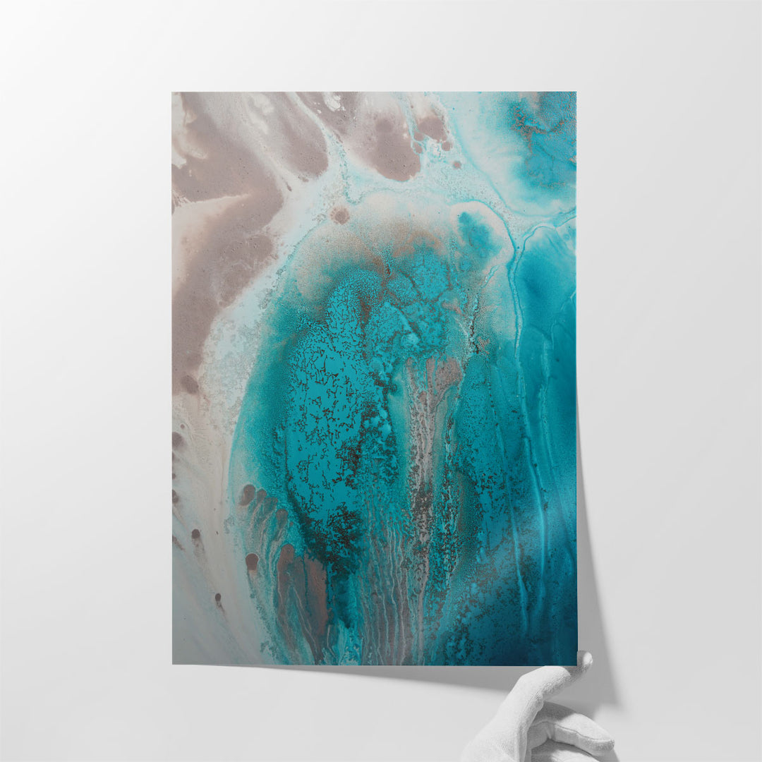 Coral Sea Flow 1 - Canvas Print Wall Art