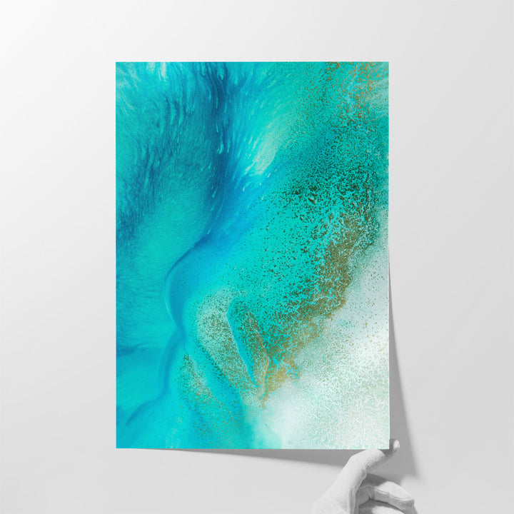 Turquoise Tranquility - Canvas Print Wall Art
