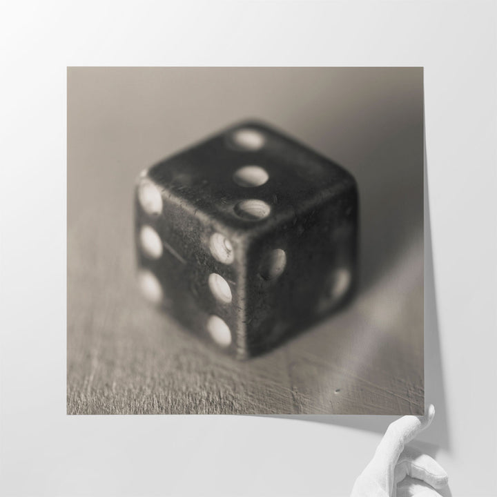 Old Dice, Close-up - Canvas Print Wall Art