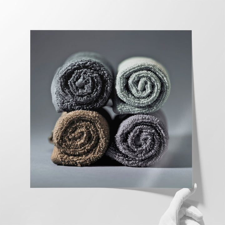 Rolled Towels - Canvas Print Wall Art