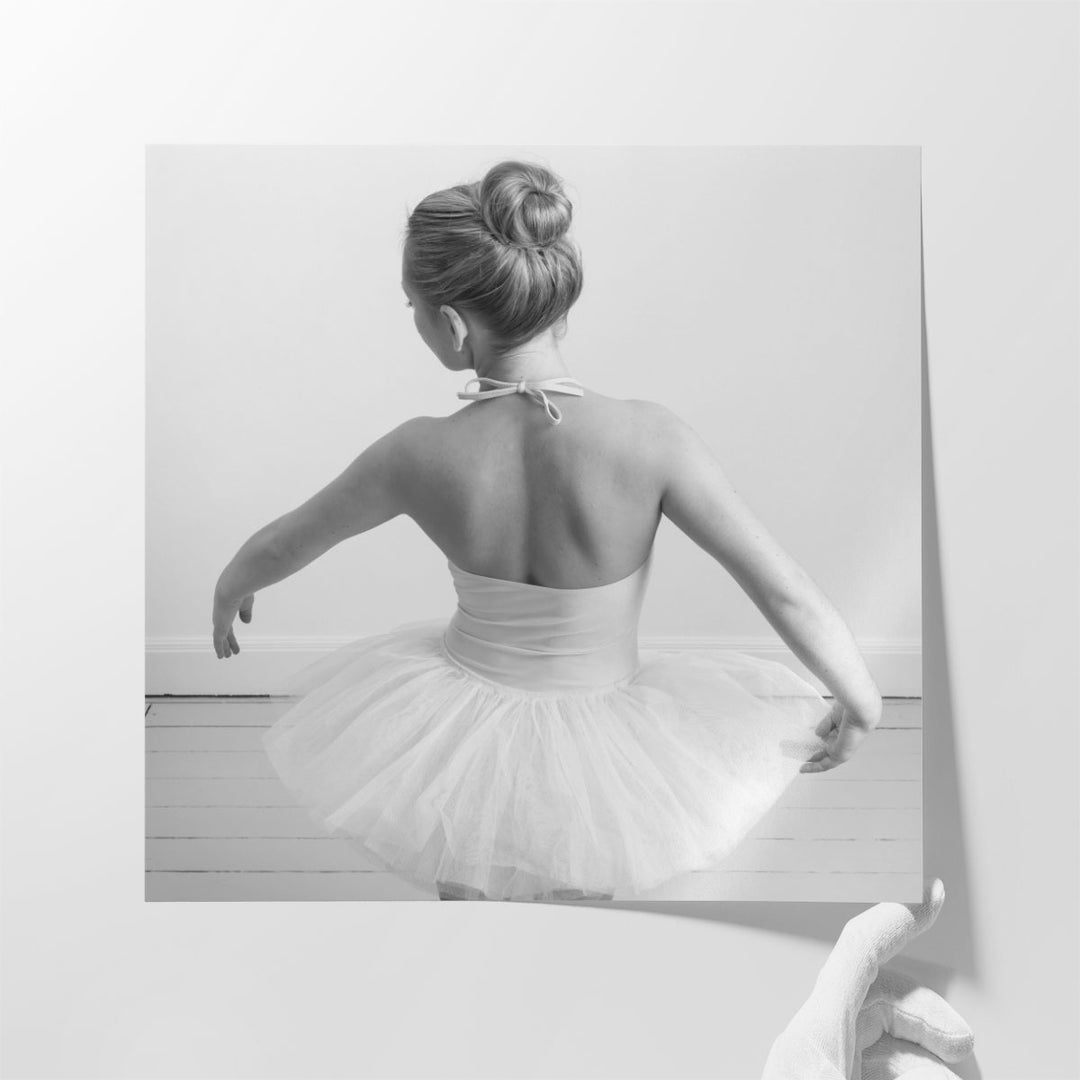 Young Ballerina Dancing - Canvas Print Wall Art