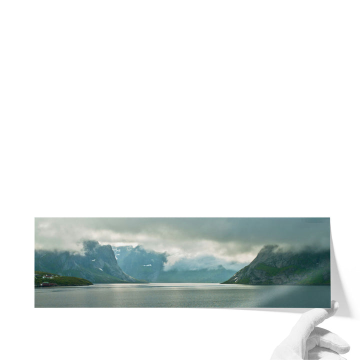 Norwegian fjord, Lofoten, Norway 1 - Canvas Print Wall Art