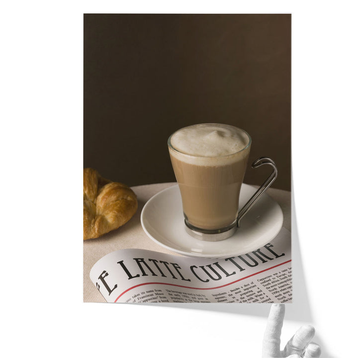 dining room paintings – coffee and newspaper still life