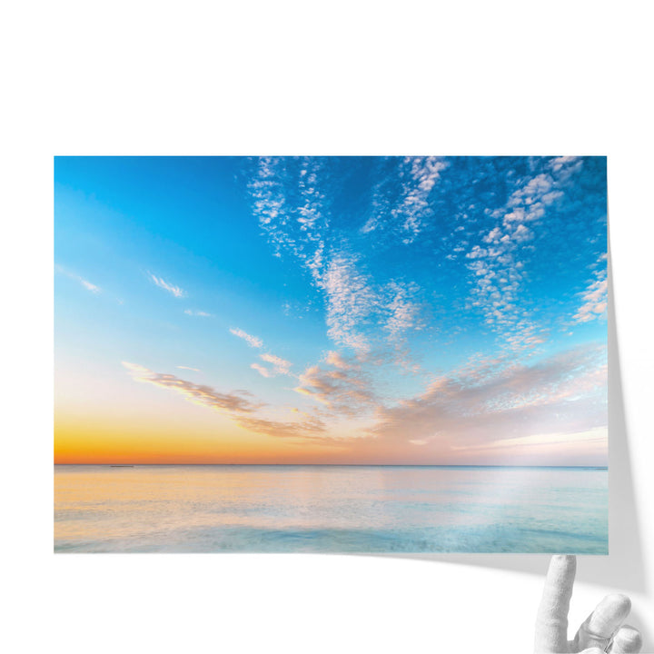 Calm Beach At Dusk - Canvas Print Wall Art